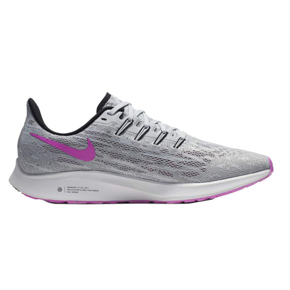 Nike Men Air Zoom Pegasus 36 Running Shoes Pure Platinum/Hyper Violet Men 10 US main image 6